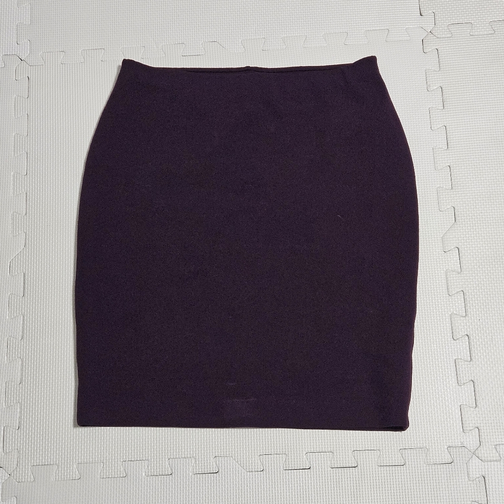 Le Chateau Deep Purple Pencil Skirt